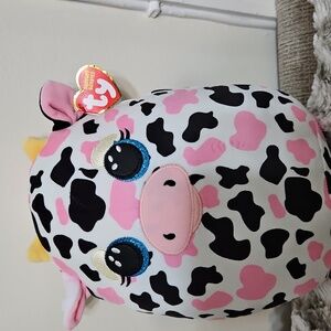 TY Squishy Beanies Collection Milkshake The Cow